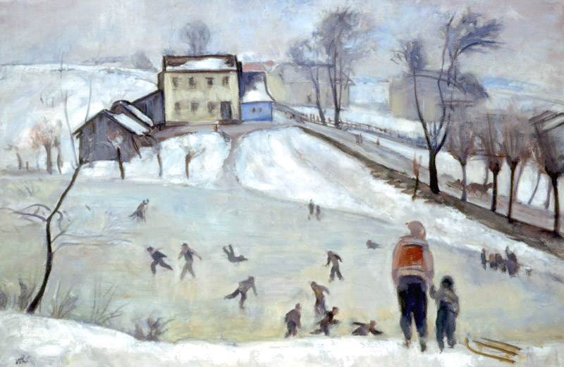 Ice Skating - Wojciech Weiss Tablo