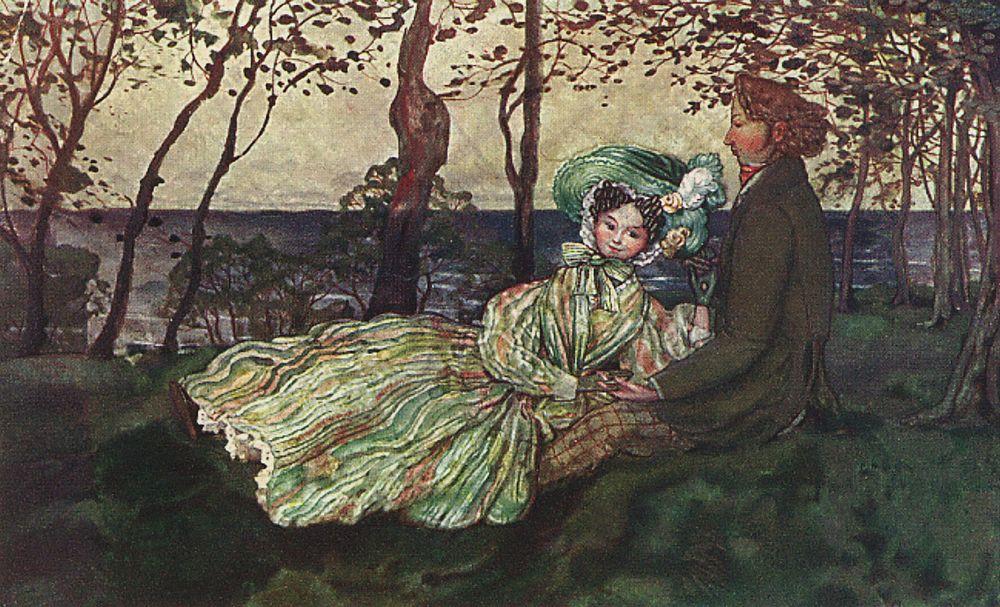 Idyll (1905) – Konstantin Somov Tablo
