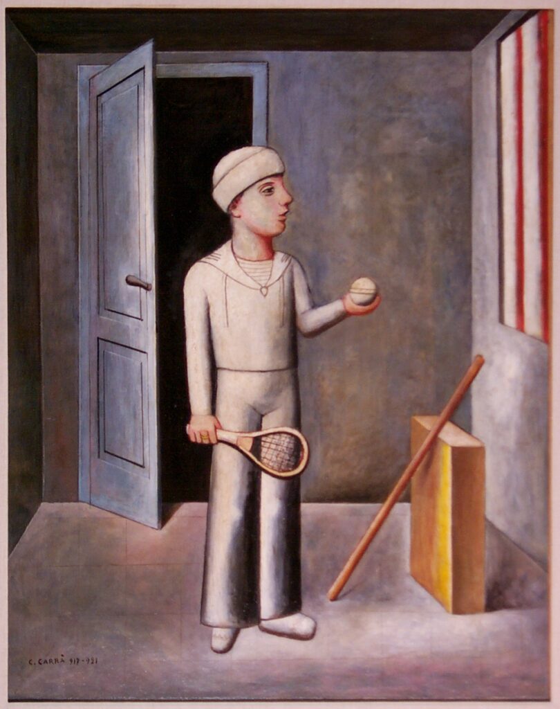 Il Figlio del Costruttore (1921) - Carlo Carrà Tablo