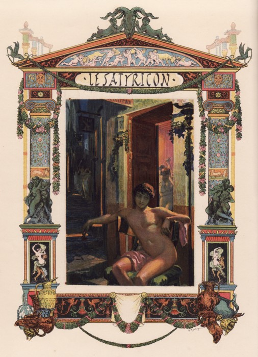 Illustration Of The Petronius Satyricon – Georges Rochegrosse Tablo