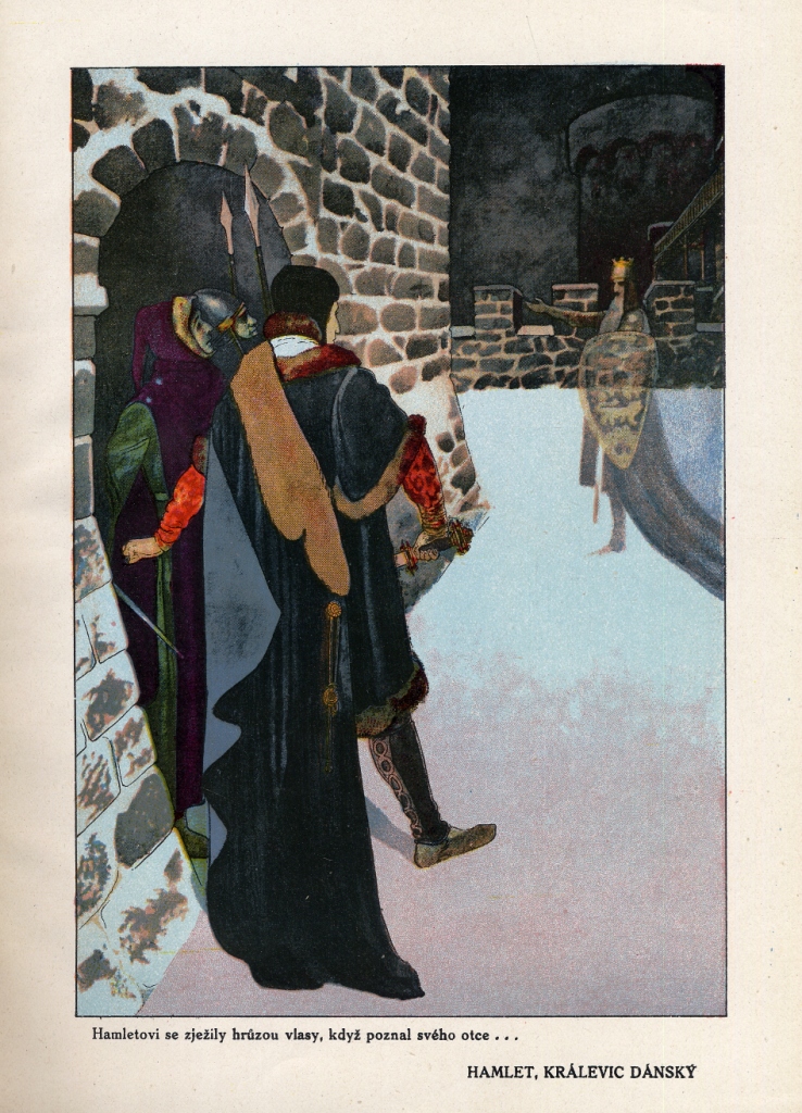 Illustration for Hamlet (1923) - Artuš Scheiner Tablo
