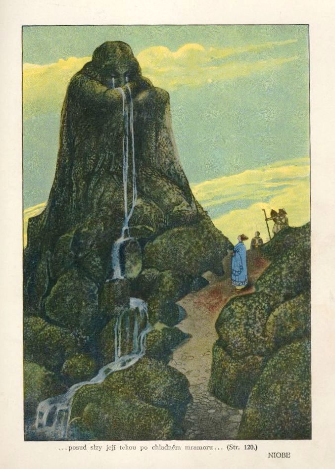 Illustration for Niobe (1920) - Artuš Scheiner Tablo