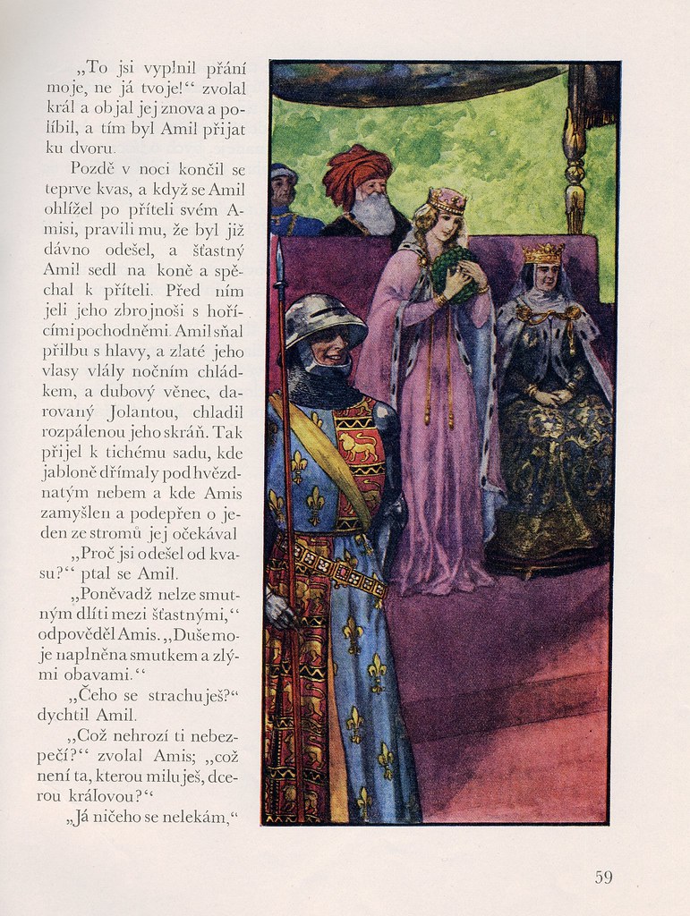 Illustration for Romance About The Faithful Friendship Of Amis And Amil - Artuš Scheiner Tablo