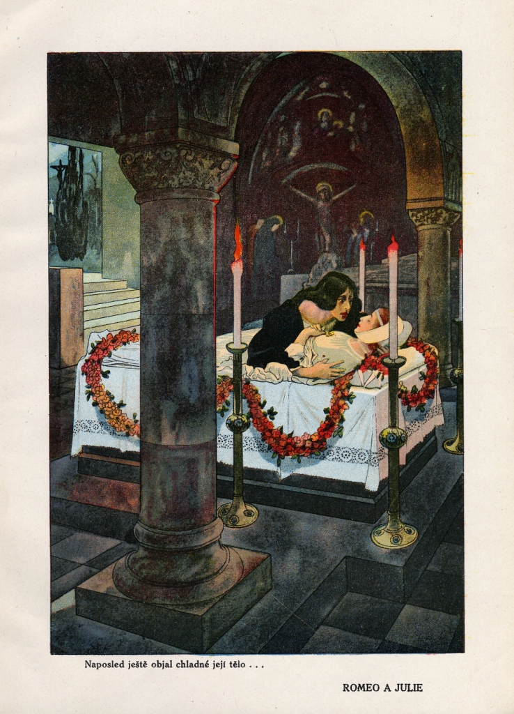 Illustration for Romeo and Juliet (1923) - Artuš Scheiner Tablo