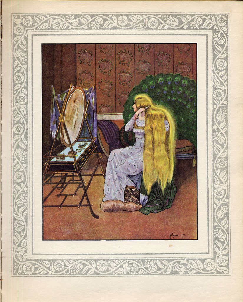 Illustration for Zlatovláska and Other Tales - Artuš Scheiner Tablo