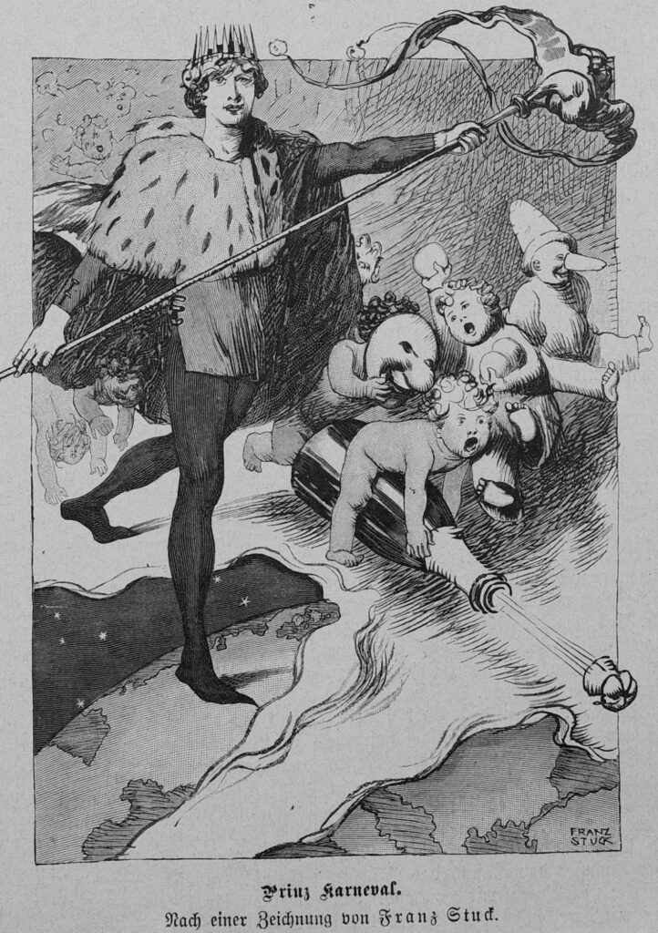 Illustration for magazine 'Die Gartenlaube' (1892) - Franz Stuck Tablo