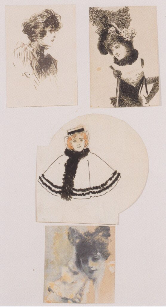Illustration for the Viennese fashion magazine (1890) - Koloman Moser Tablo