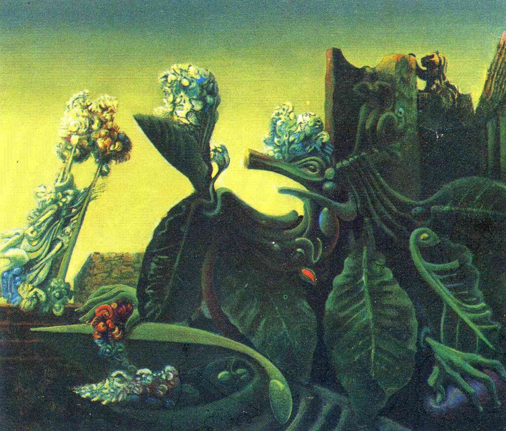 Illustration to Mainacht in Vienna, Leo Perutz - Max Ernst Tablo