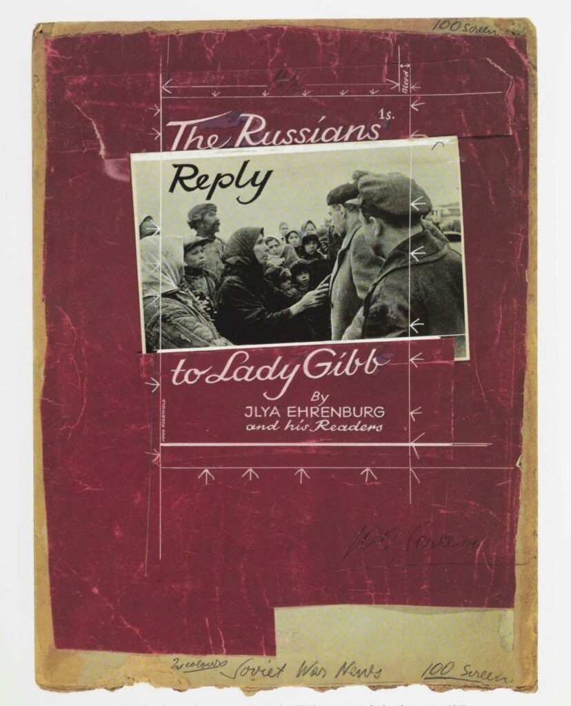 Ilya Ehrenburg. The Russians Reply to Lady Gibb (1945) - John Heartfield Tablo