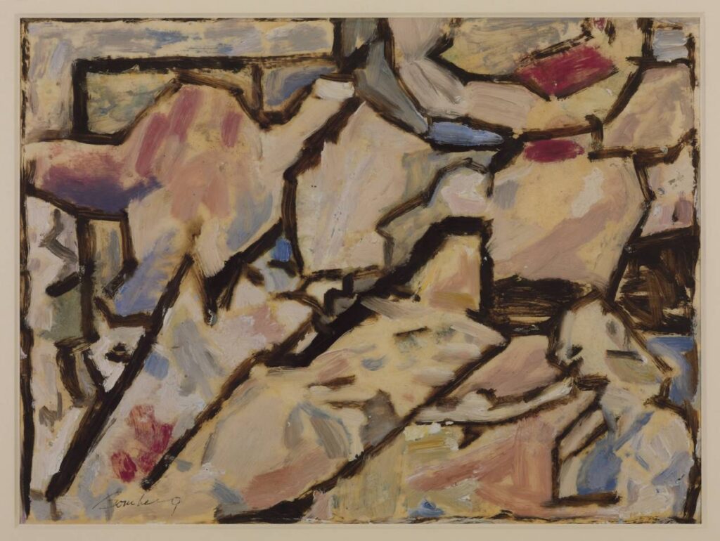 Imaginative Composition 'The Tent' (1923) - David Bomberg Tablo