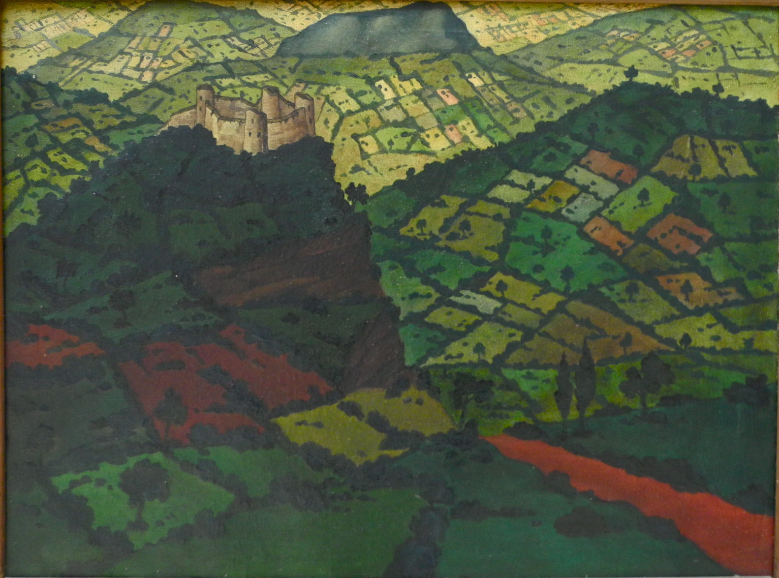 Imereti. Red road (1918) - David Kakabadze Tablo