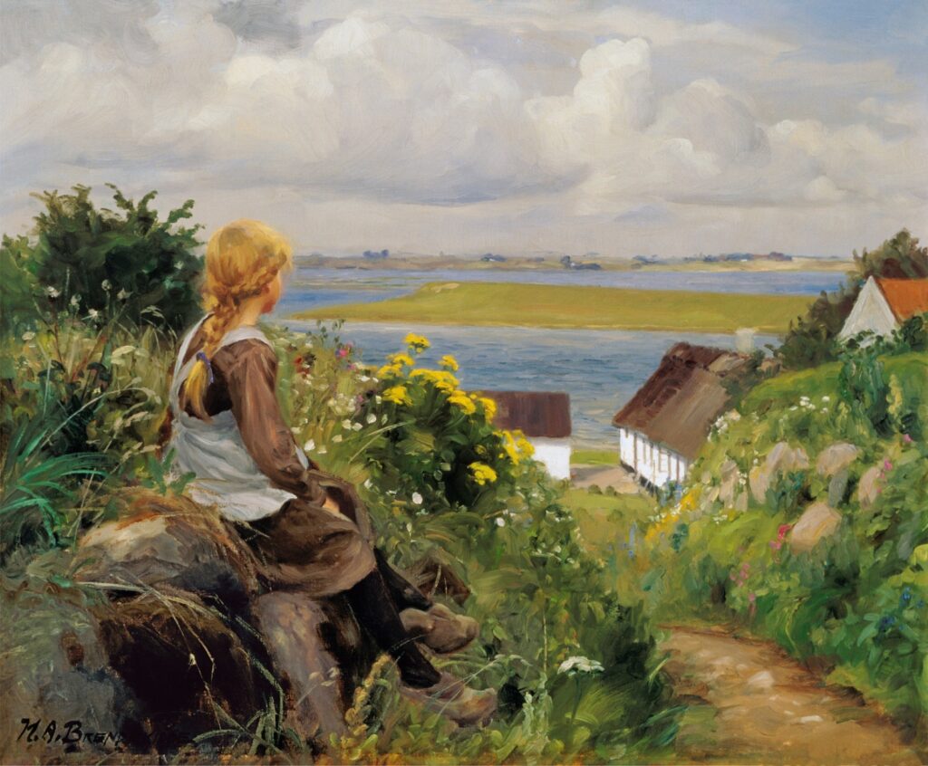 In Thought (1906) - Hans Andersen Brendekilde Tablo