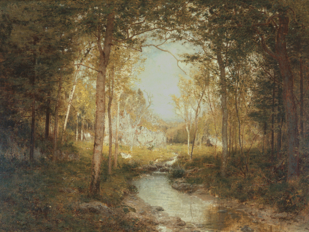 In the Adirondacks (1882) - Alexander Helwig Wyant Tablo