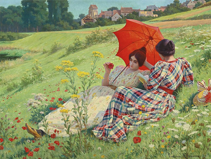 In the countryside (1910) – Ludovic Alleaume Tablo