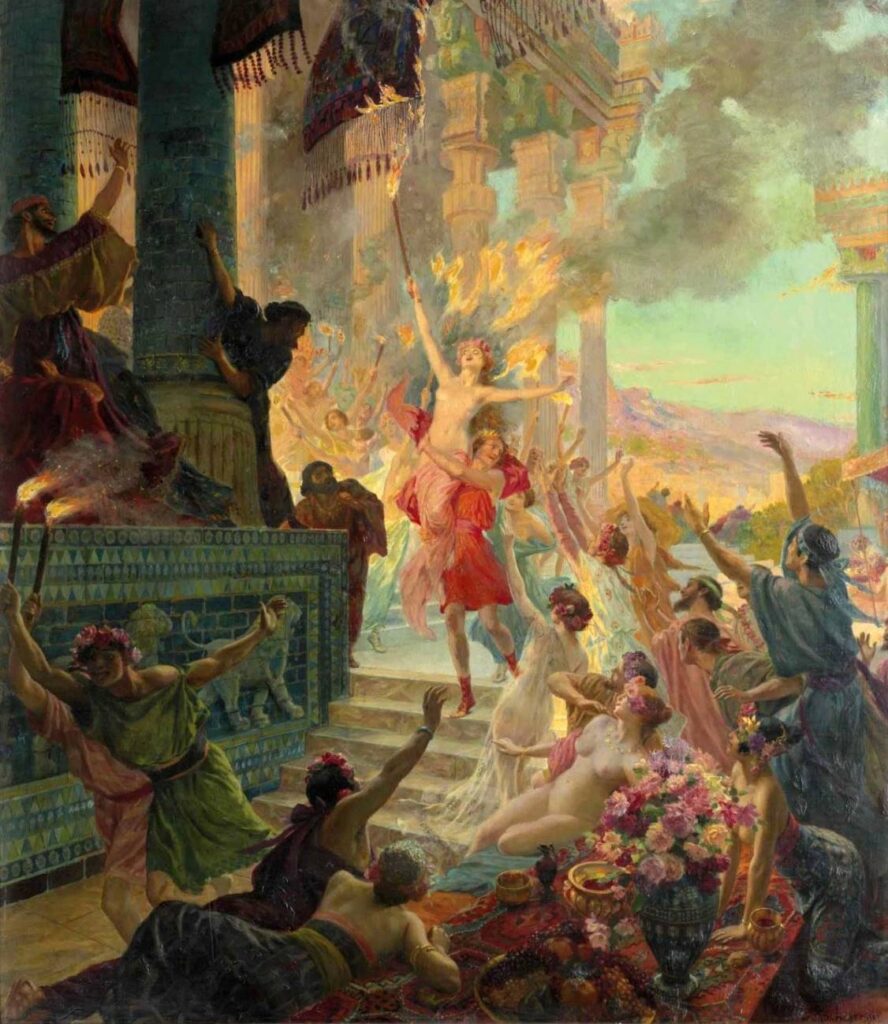 Incendie De Persepolis (1890) - Georges Rochegrosse Tablo