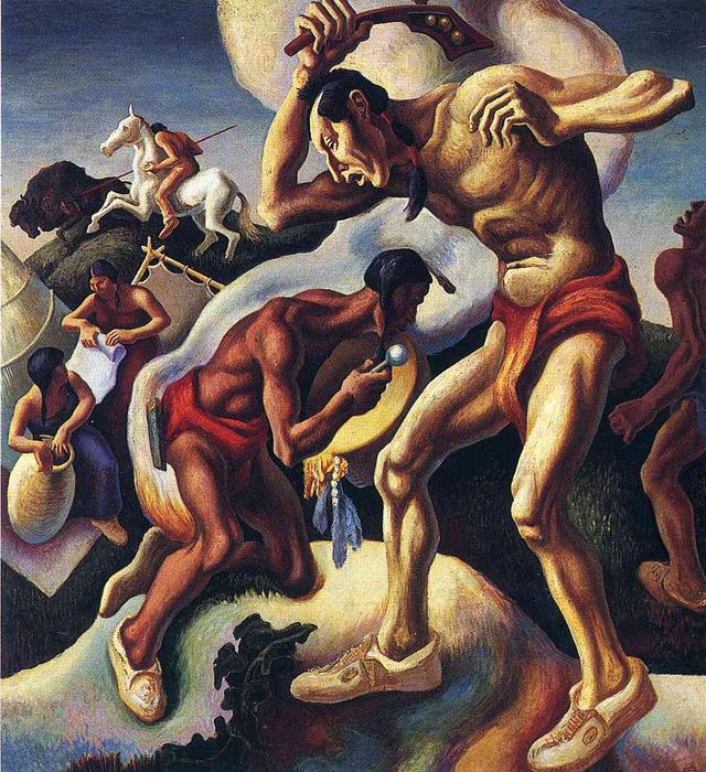 Indian Arts (1932) - Thomas Hart Benton Tablo