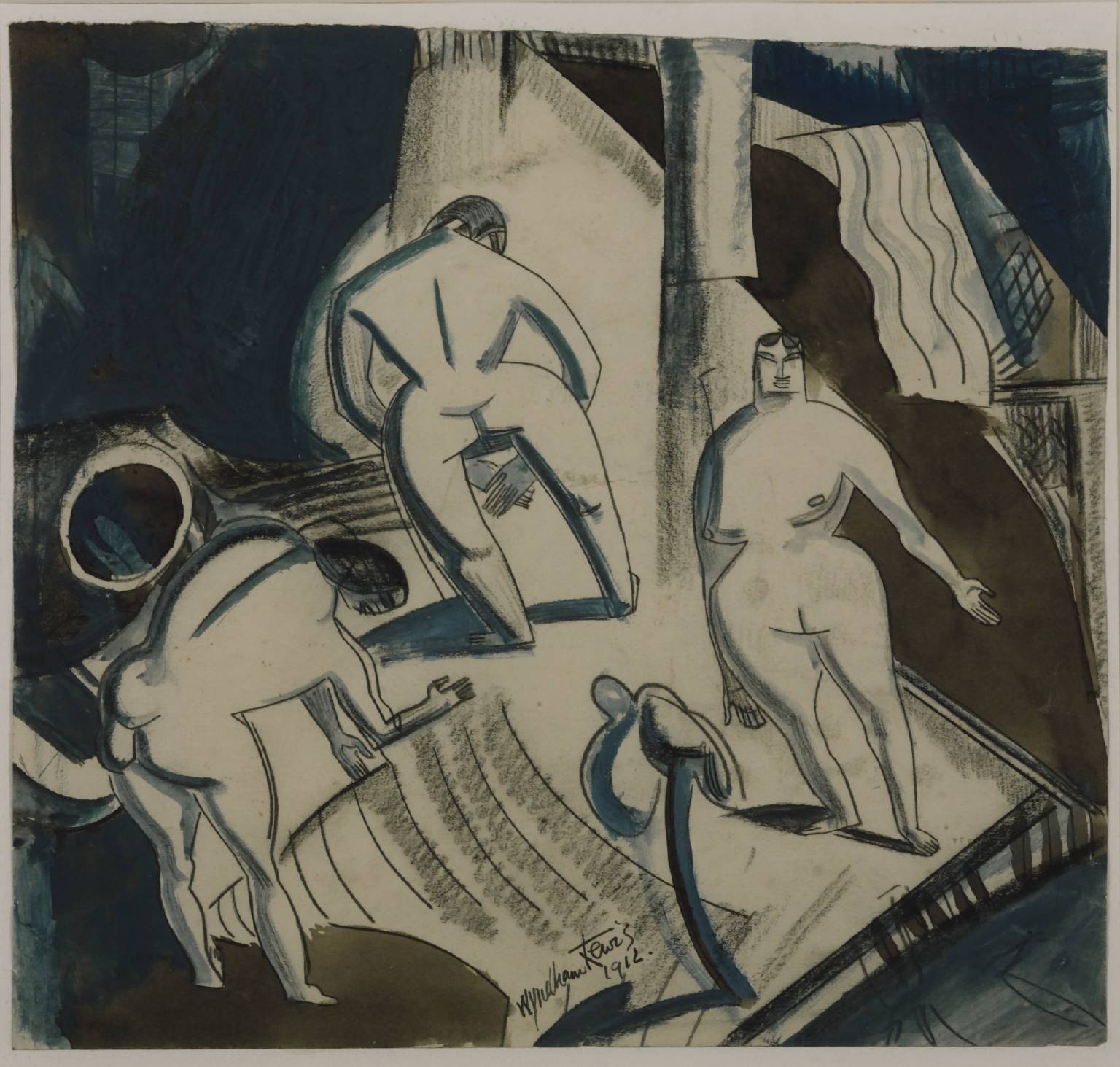 Indian Dance (1912) - Wyndham Lewis Tablo