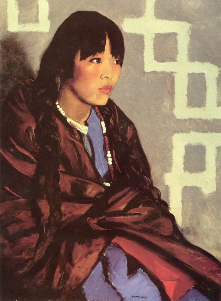 Indian Girl of San Ildefonso (1917) - Robert Henri Tablo