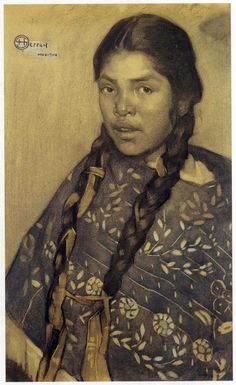 Indian with quechquémitl (1914) – Saturnino Herrán Tablo