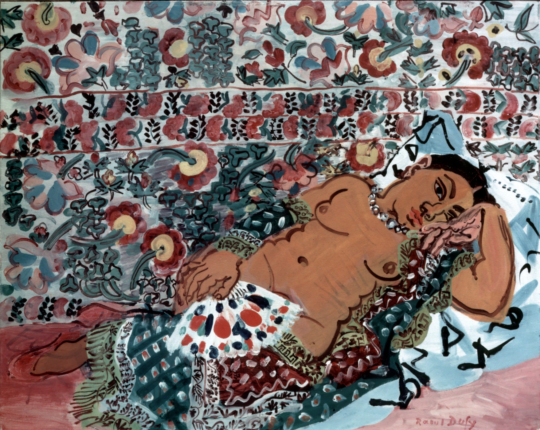 Indian woman (1928) - Raoul Dufy Tablo