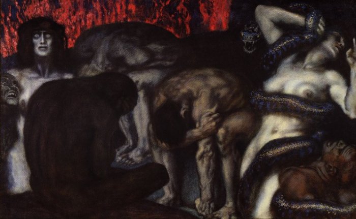 Inferno (1908) – Franz Stuck Tablo