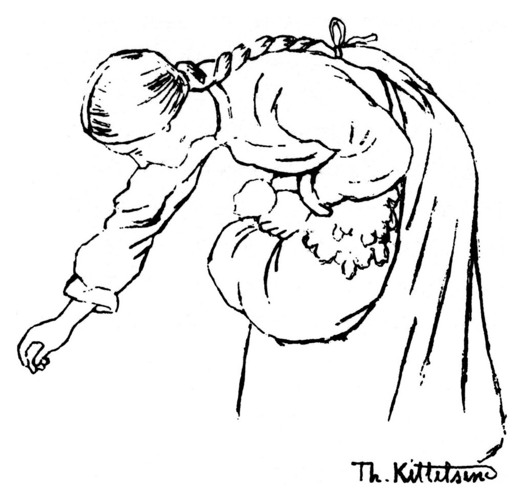 Ingrid plukker myruld - Theodor Severin Kittelsen Tablo