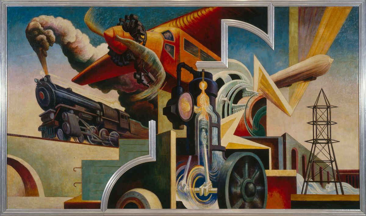 Instruments of Power (1930) - Thomas Hart Benton Tablo