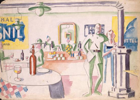 Interieur d'un bar (1917) - Jean Hugo Tablo
