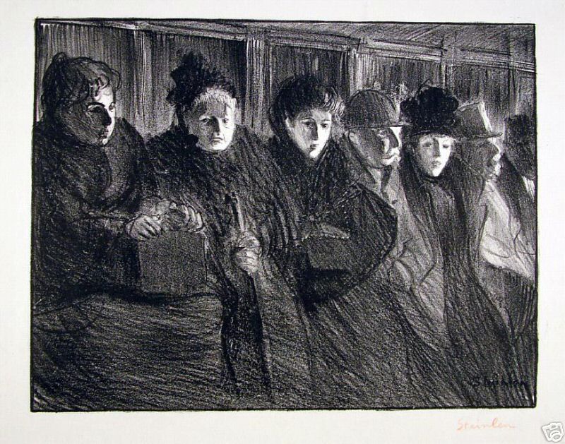 Interieur tramway – Théophile Steinlen Tablo