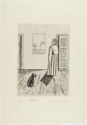 Interior (1924) – Carlo Carrà Tablo
