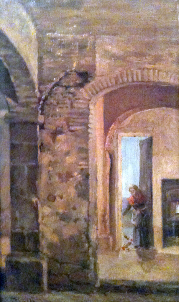 Interior With Woman - Joan Brull Tablo