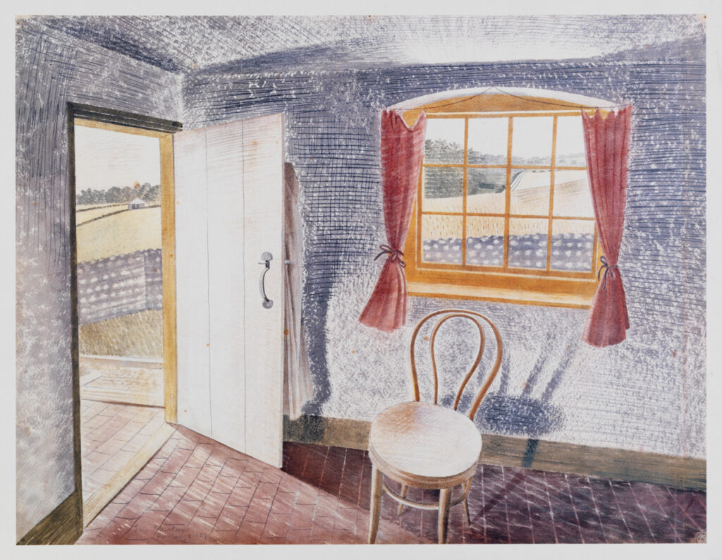 Interior at Furlongs (1931) - Eric Ravilious Tablo