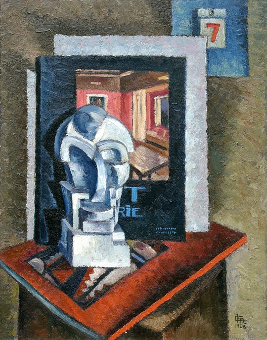 Interior of the Atelier (1928) - Corneliu Michailescu Tablo