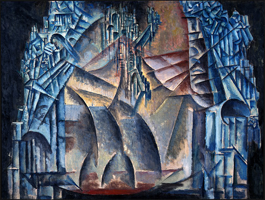 Interior of the Fourth Dimension (1913) - Max Weber Tablo