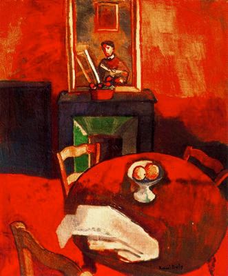 Interior with fruit bowl (1908) - Raoul Dufy Tablo