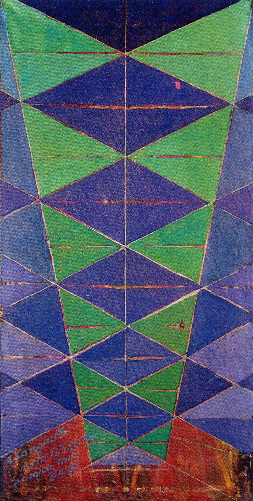 Iridescent Interpenetration (1913) - Giacomo Balla Tablo