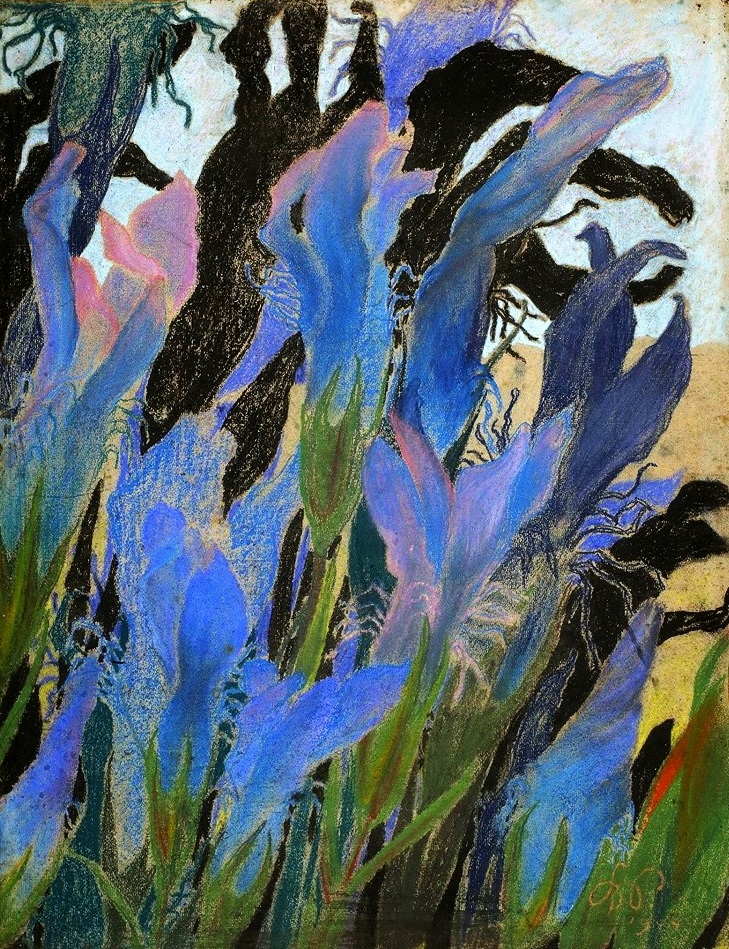 Irises (1904) - Stanisław Wyspiański Tablo
