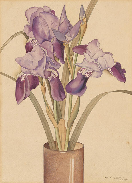 Irises (1942) - Rita Angus Tablo