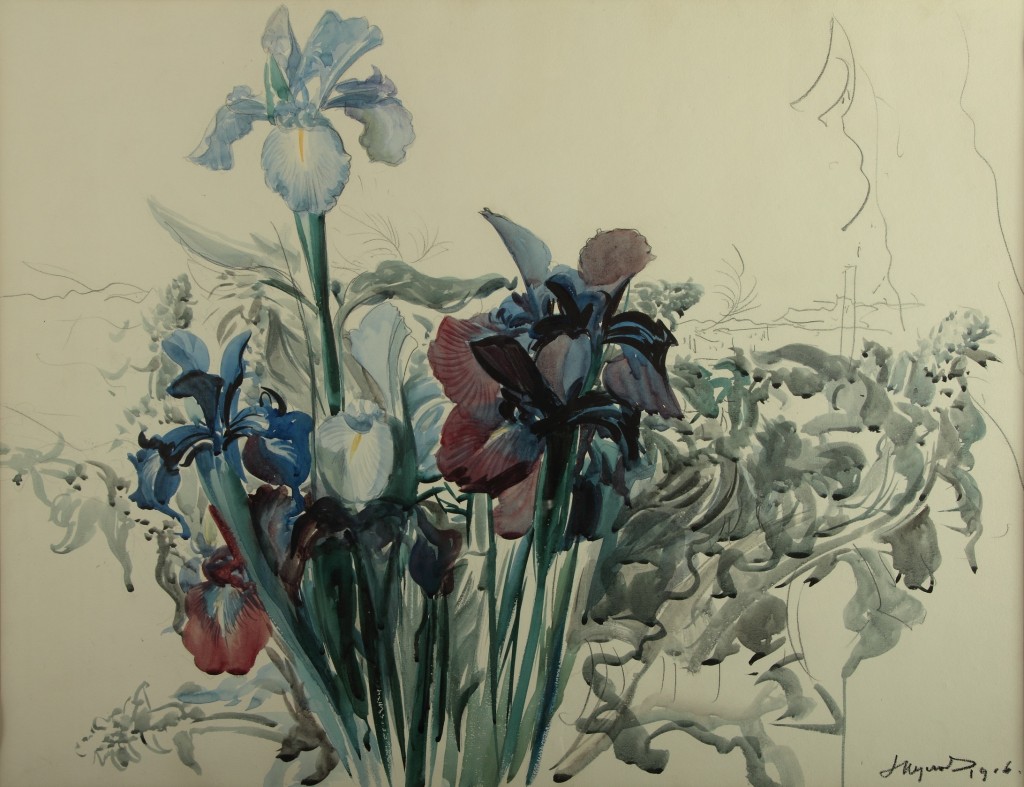 Irises - Leon Wyczółkowski Tablo