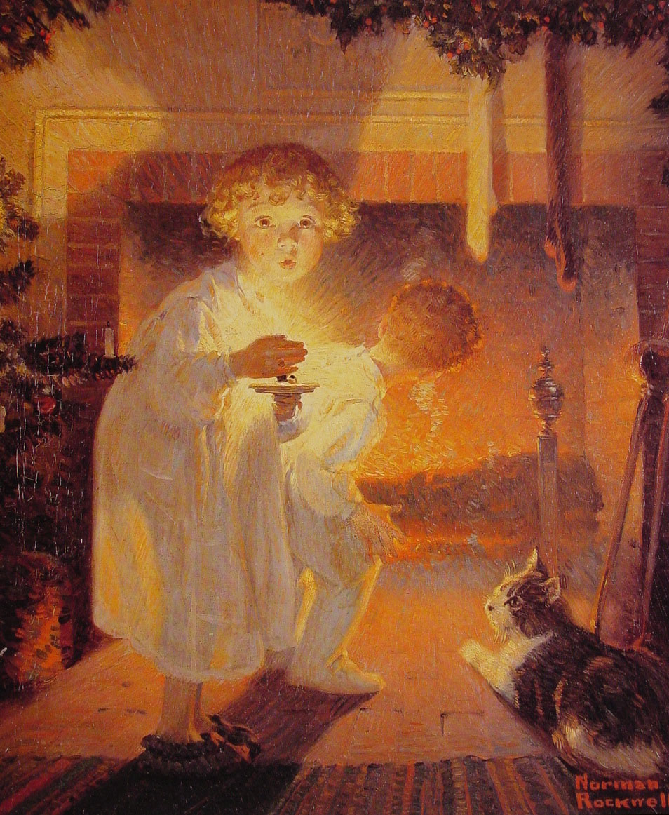 Is He Coming (1920) - Norman Rockwell Tablo