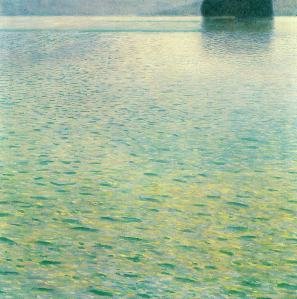 Island in the Attersee (1902) - Gustav Klimt Tablo