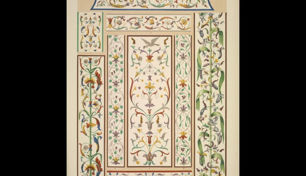 Italian Ornament no. 2. Ornaments from the Palazzo Ducale, Mantua - Owen Jones Tablo