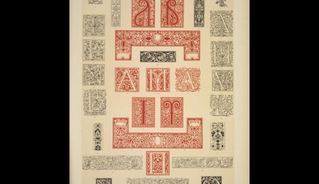 Italian Ornament no. 5. Ornaments from printed books - Owen Jones Tablo