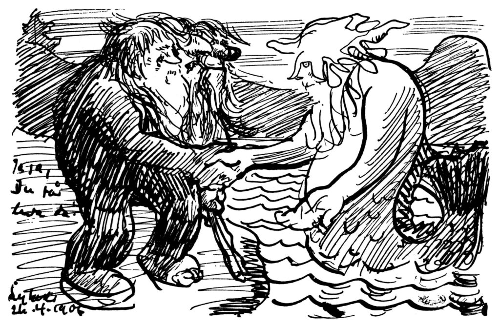 Ja Ja Du Faar Leva Da - Theodor Severin Kittelsen Tablo
