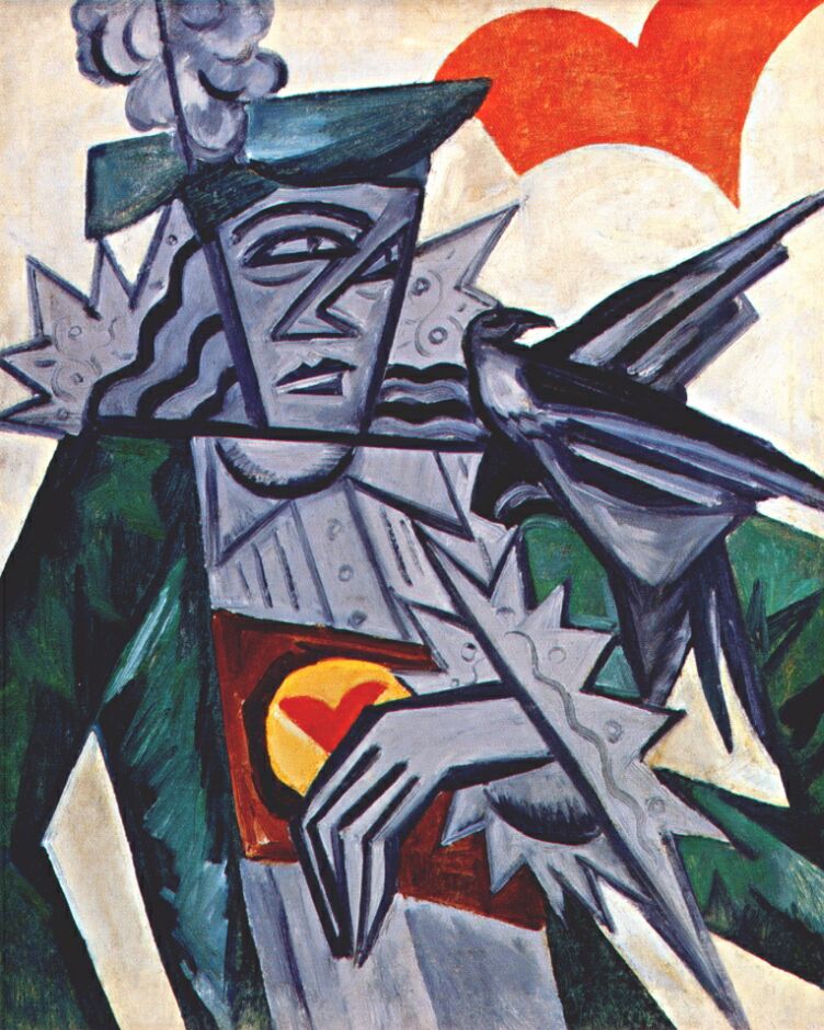Jack of hearts (1912) - Olga Rozanova Tablo