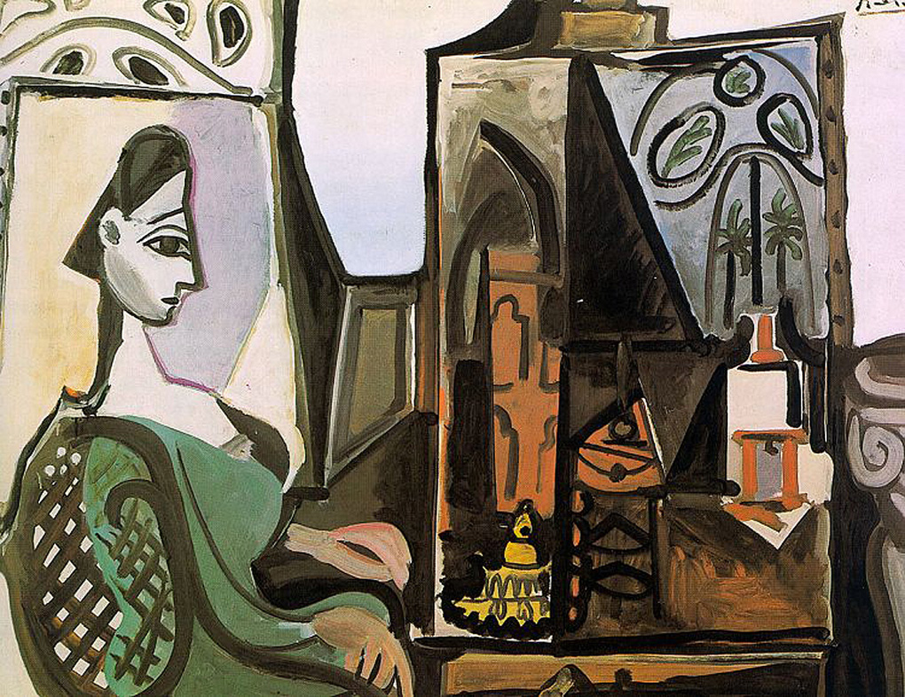 Jacqueline at the studio (1956) - Pablo Picasso Tablo