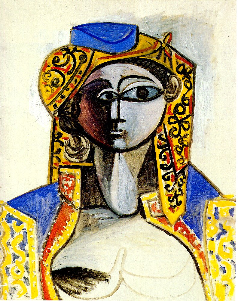 Jacqueline in turkish costume (1955) - Pablo Picasso Tablo