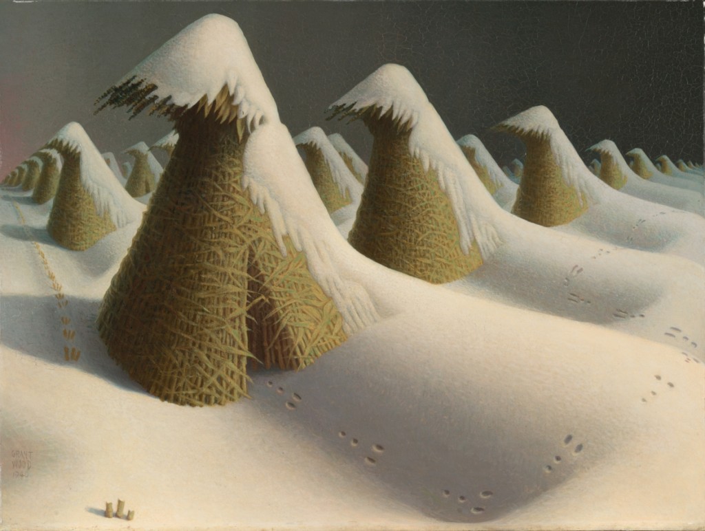 January (1940) - Grant Wood Tablo