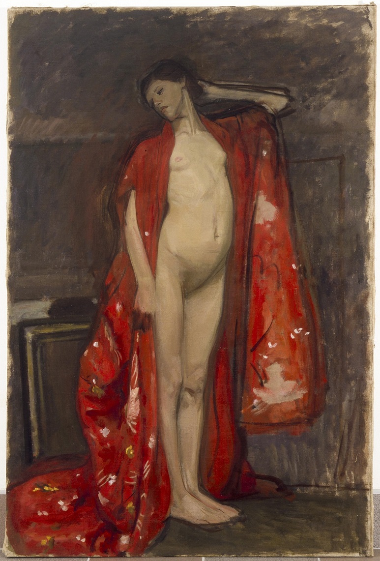 Japanese Woman (1900) - Wojciech Weiss Tablo