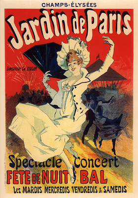Jardin de Paris, Fête de Nuit Bal (1896) – Jules Chéret Tablo